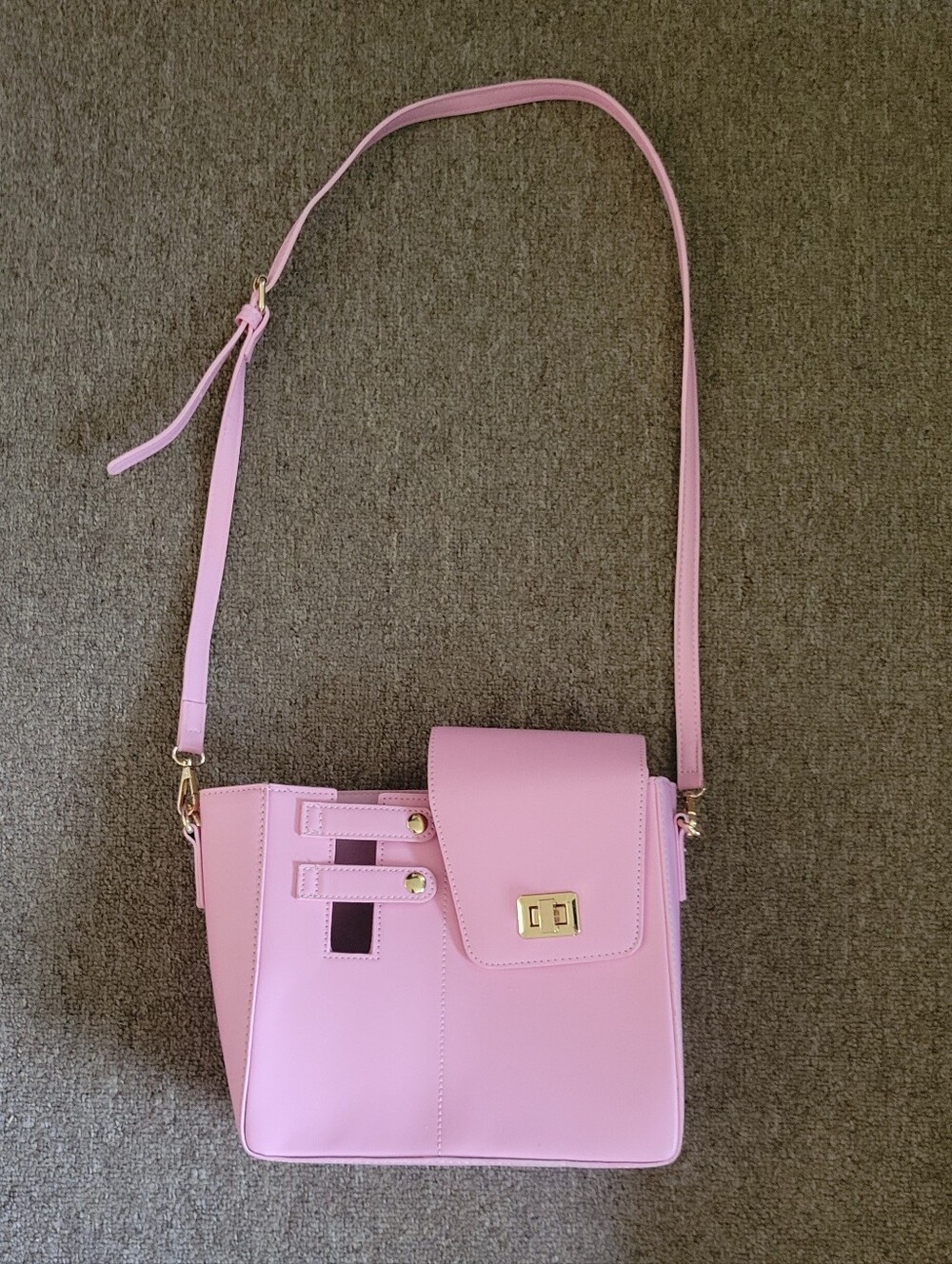 NWOT Stanley Cup 40oz Crossbody Tumbler Bag Pink Bottle Holder Purse Bag - Picture 8 of 13